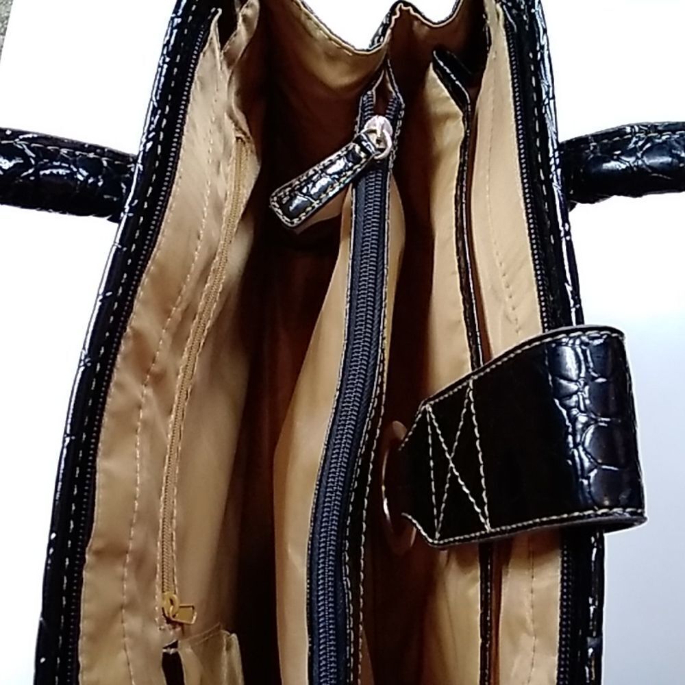 Vintage Large Black Laptop Bag - Picture 10 of 12